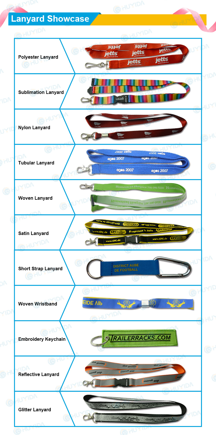 Printed Neck Lanyard for Keys and ID Badge
