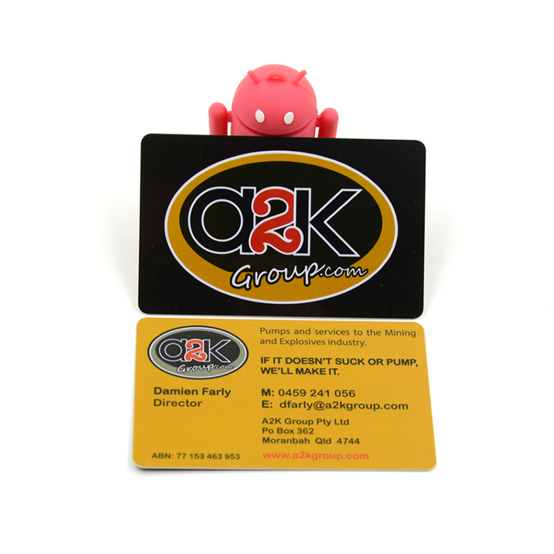 Black PVC Business Card Black PVC Business Card