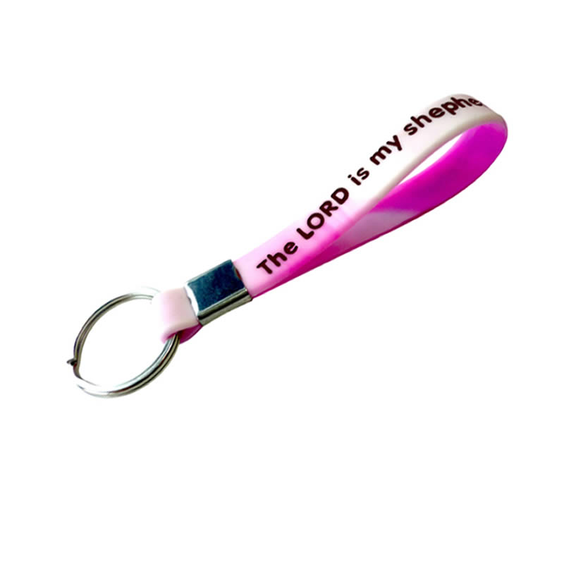 Custom Silicone Wristband Keychains