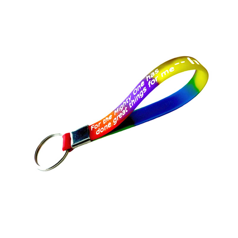 Custom Silicone Wristband Keychains
